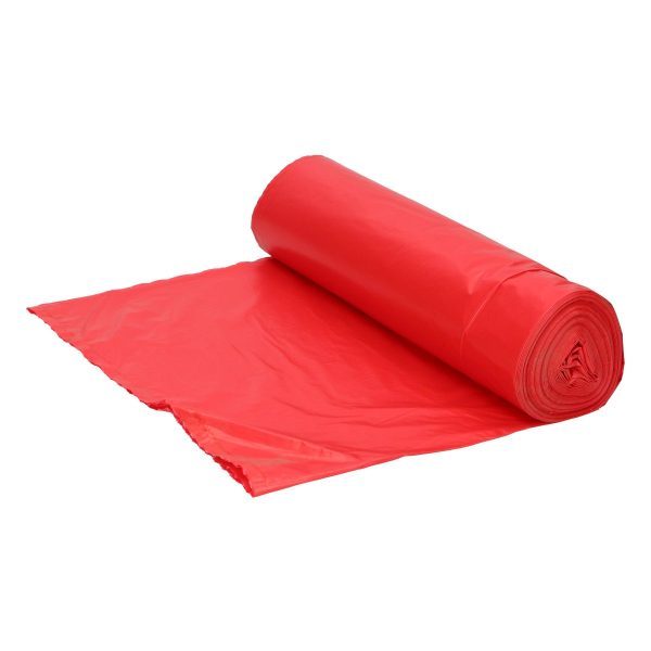 ROLLO SACO BASURA ROJO 85 X 105 STANDARD. Rollo 10 uds.
